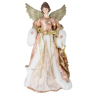 Pink Champagne Angel Christmas Tree Topper