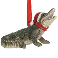 Crocodile Resting Hanging  Christmas Decoration 8 cm