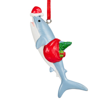 Christmas Shark Hanging Christmas Ornament 10cm