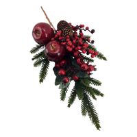 Red Apple, Berry, and Pinecone Spray 45cm