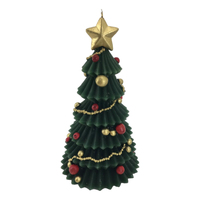 Christmas Tree Candle with Baubles