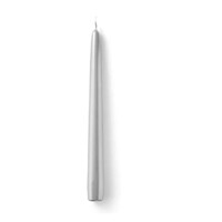 Silver Taper Candle  24cm H