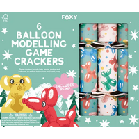 Balloon Modelling Christmas Crackers 6pk