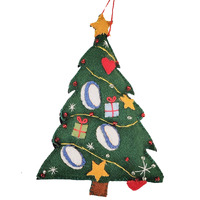 Felt Christmas Tree with Ball  Hanging Christmas Decoration