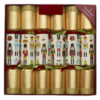 Christmas Cracker with Nutcracker Decorations  6pk