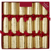 Gold Joyeux Christmas Crackers Bonbons