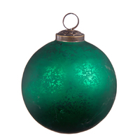 Emerald Green Silica Glass 10cm Hanging Ornament