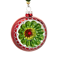 Vintage Reflector Christmas Bauble  7cm