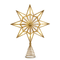 Night Devine Gold Star LED  Christmas Tree Topper