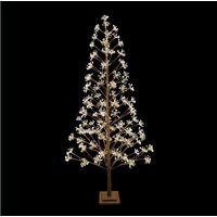 Twinkle Starburst Tree with 1545 Warm White and White  LED 210cm