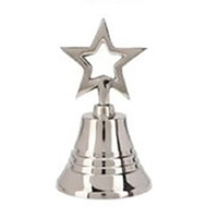 10 cm Nickel Hand Bell with Star