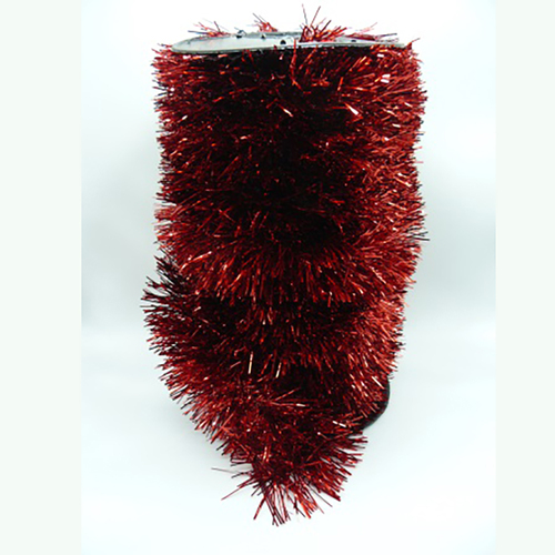 Christmas Tinsel Red  Bulk 12cm 20m
