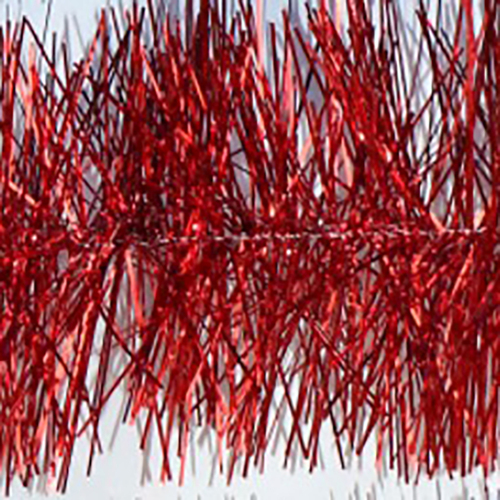 Majestic Red Christmas Tinsel 13cm x 5m