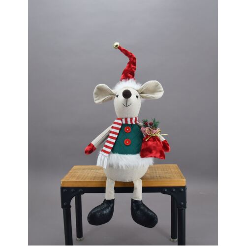 Christmas Mouse Sitting 64cm