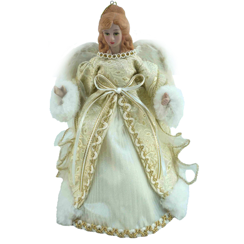 Gold Angel Christmas Tree Topper 20cm