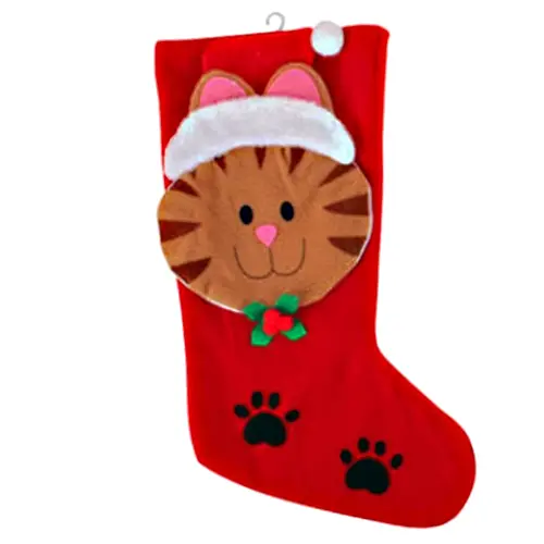 Cat Christmas Stocking 