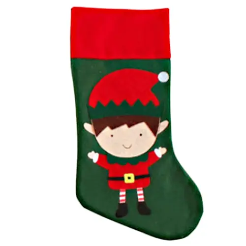 Elf Boy  Christmas  Stocking 