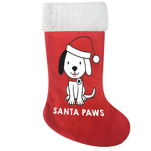 Santa Paws Dog Stocking  400 x 200 mm