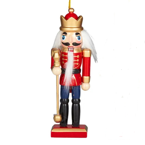 Red Nutcracker Hanging Decoration 12cm