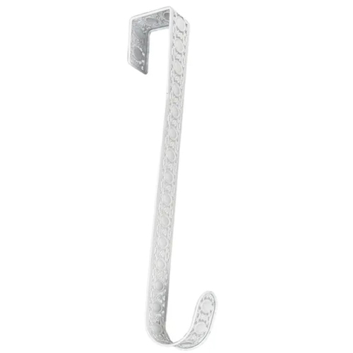 White Cut Pressed Metal Wreath Hanger 38 x 14 x 4cm