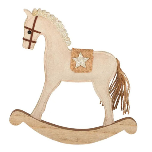 Natural Rocking Horse  Felt  Standing Decoration