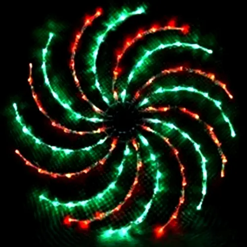 LED Spinner 50cm Red and Green