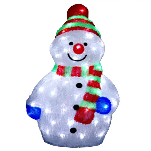 Snowman 45cm Acrylic LED