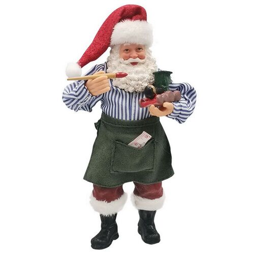 Classic Santa Painting Toy Hanging Ornament 16cm