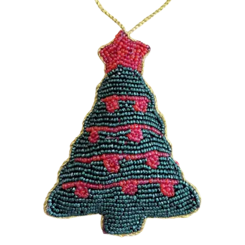 Beaded Tree  Hanging Decoration  12cm