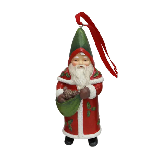 Vintage Santa with Sack Hanging Decoration