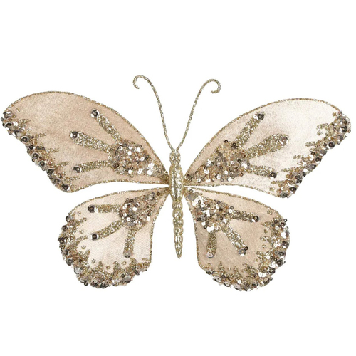 Champagne Sequin Renia Butterfly 