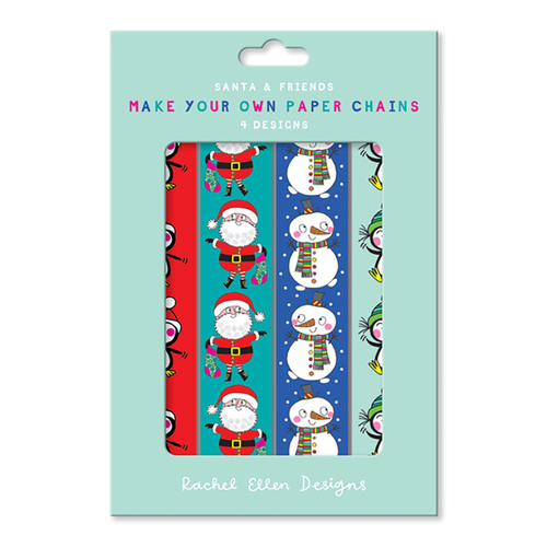 Make Your Own  Festive Paper Chains  Rachel Ellen Santa  