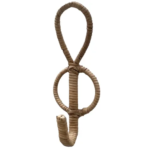 Wall Mounted Rattan Hook  34cm