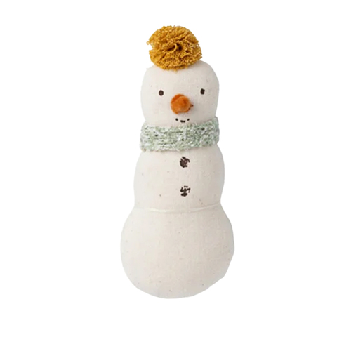 Maileg Snowman with Green Scarf Fabric Christmas Decoration