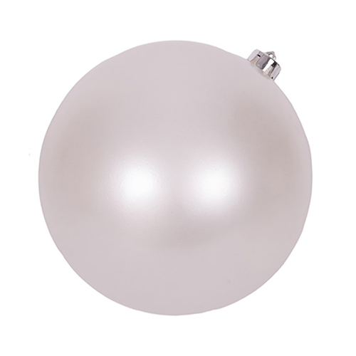 White  Pearl  20 cm Hanging Christmas Bauble