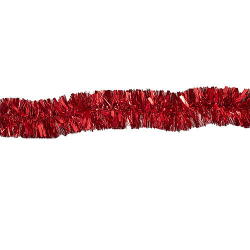 Red Mixed Strand Christmas Tinsel 2.0m