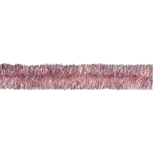 Pastel Pink Christmas Tinsel 2.0m