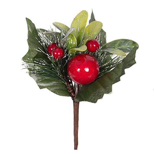 Red Berry  Christmas Pick B  14cm