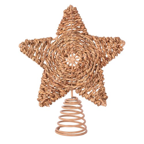 Woven Star Christmas Tree Topper 21cm