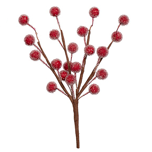 Red Berry Pick Large 10cm 3pc