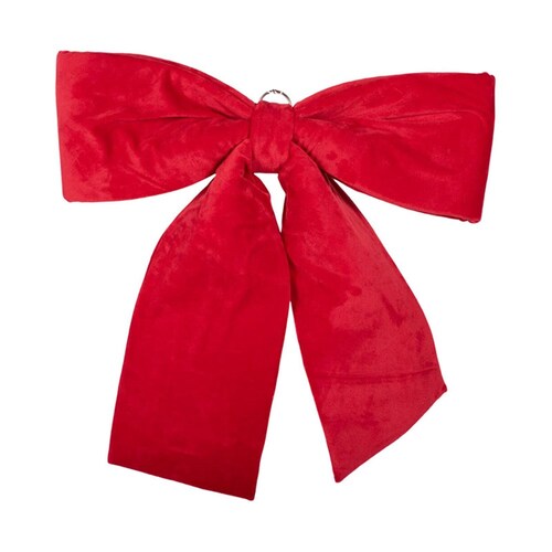 Red Velvet Christmas Bow 55x65cm