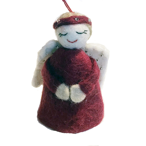 Felt Angel Standing Angel Christmas Tree Topper Small 9cm