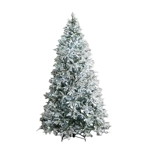 Columbian Snow Flocked Pre-lit 7ft Bright White Lights