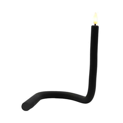 Fiske LED Twist Candle Black 41cm