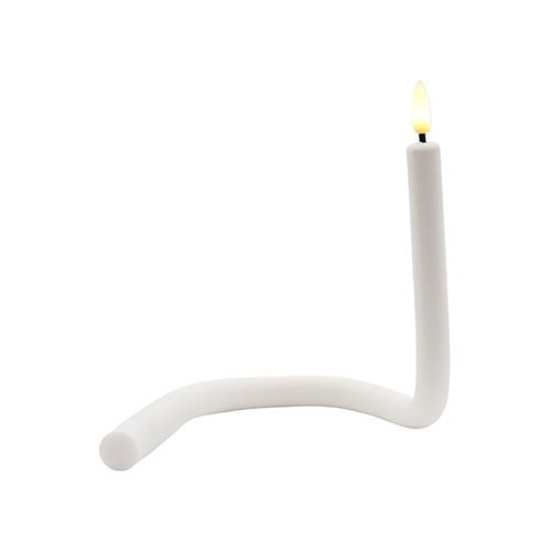 Fiske LED Twist Candle White 41cm