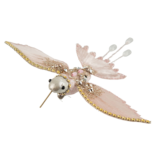 Pink Hummingbird Christmas Tree Clip on Decoration