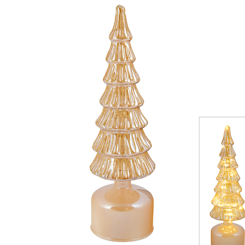 Gold Rotating LED Christmas  Tree Small