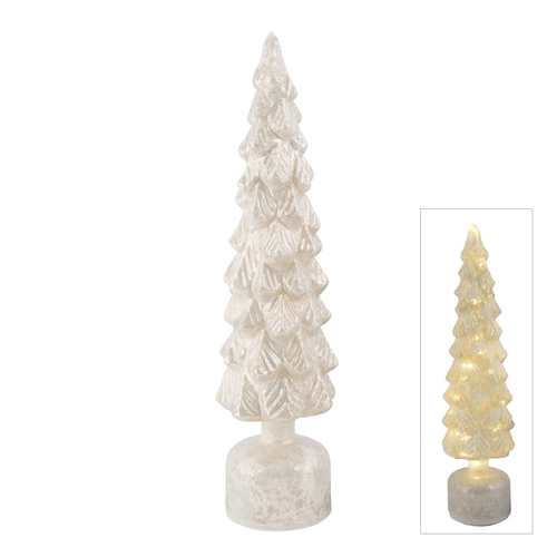 White Rotating LED Christmas Tree Large