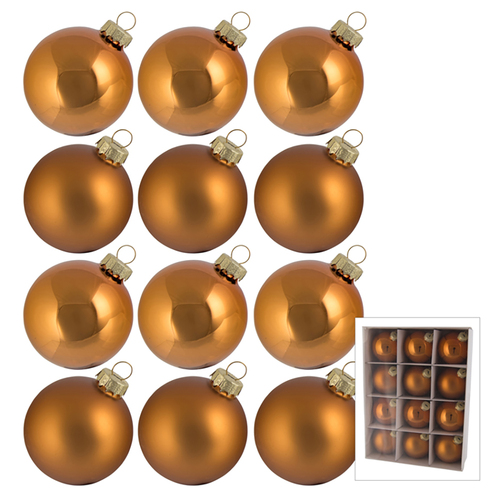 Copper Christmas Hanging Decorations 6cm 