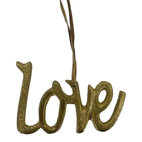 Gold Metal Love Hanging 10 x 6 CM